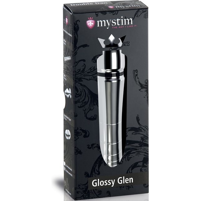 Фаллоимитатор для электростимуляции Glossy Glen Dildo - 14 см. Фотография 3.