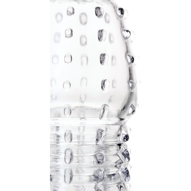 Прозрачная закрытая насадка на пенис TOYFA A-Toys - 15,2 см. Фотография 3.