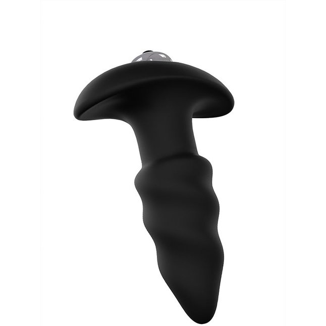 Чёрная анальная втулка S-HANDE Lovearrow с вибрацией - 10 см