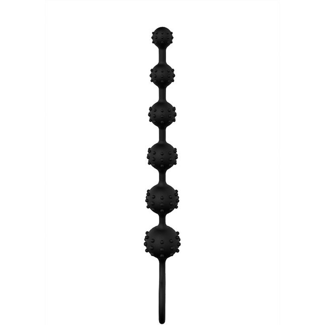 Чёрная анальная цепочка S-HANDE Toto - 22,6 см. Фотография 4.