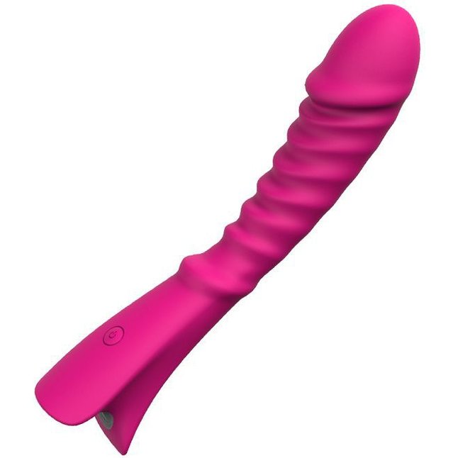 Розовый вибратор для массажа G-точки S-HANDE Topi - 19,9 см. Фотография 4.