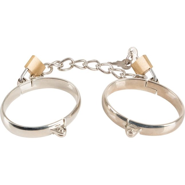 Металлические наручники Metal Handcuffs с замочками - Bad Kitty