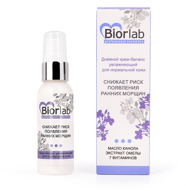 Дневной увлажняющий крем-баланс Biorlab для нормальной кожи - 50 гр - Уходовая косметика BIORLAB