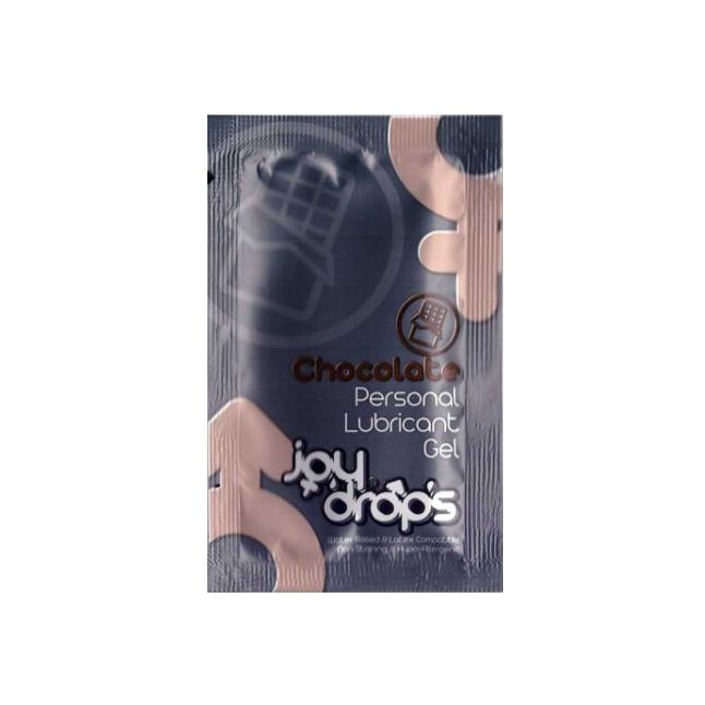 Саше смазки на водной основе с ароматом шоколада JoyDrops Chocolate - 5 мл