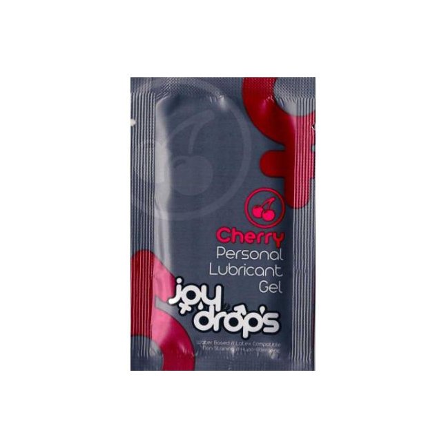 Пробник смазки на водной основе JoyDrops Cherry - 5 мл