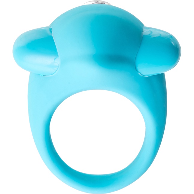 Голубое эрекционное силиконовое кольцо TOYFA A-Toys. Фотография 3.