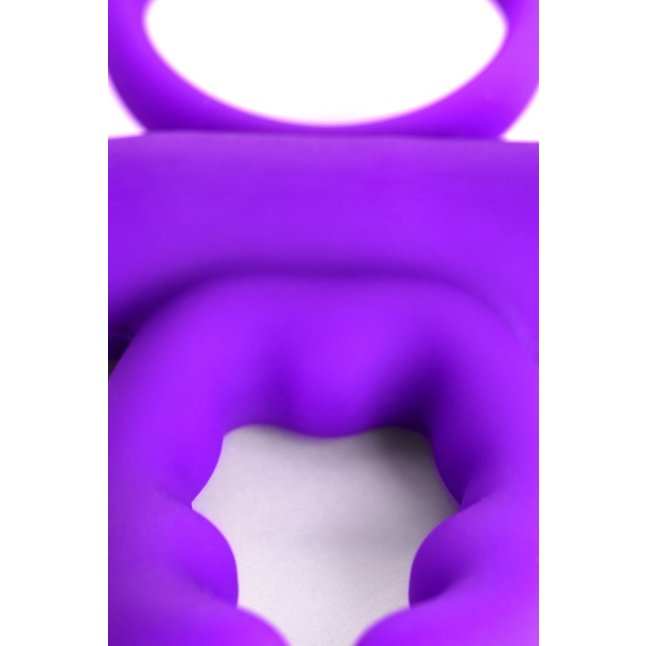 Фиолетовое эрекционное виброкольцо ARES. Фотография 4.