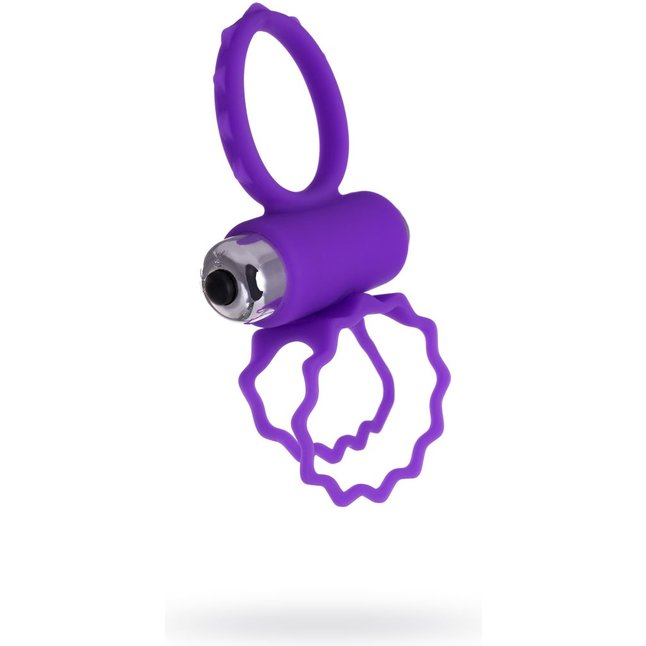 Фиолетовое эрекционное виброкольцо BOB. Фотография 2.