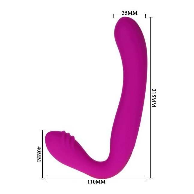 Безремневой страпон Augus с 30 режимами вибрации - Pretty Love. Фотография 3.