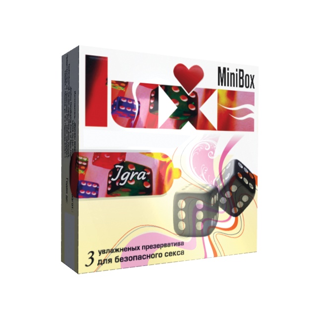 Презервативы Luxe Mini Box Игра - 3 шт - Luxe Mini Box
