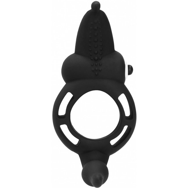 Чёрное эрекционное кольцо Superior Cock Ring - Shots Toys