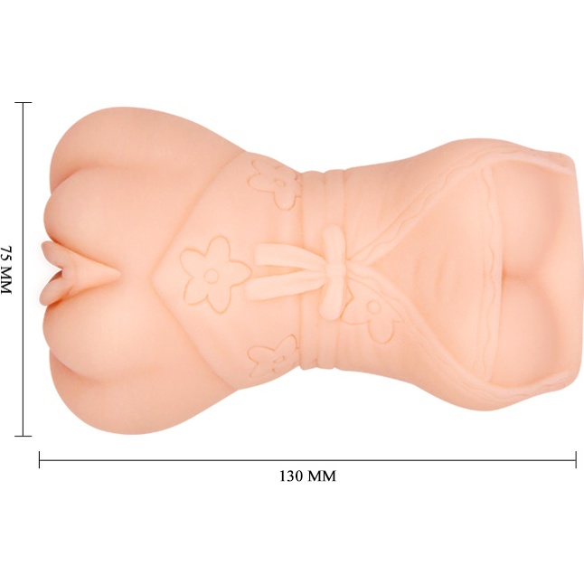 Мастурбатор-вагина с эффектом смазки в виде женской фигурки - Crazy Bull. Фотография 5.