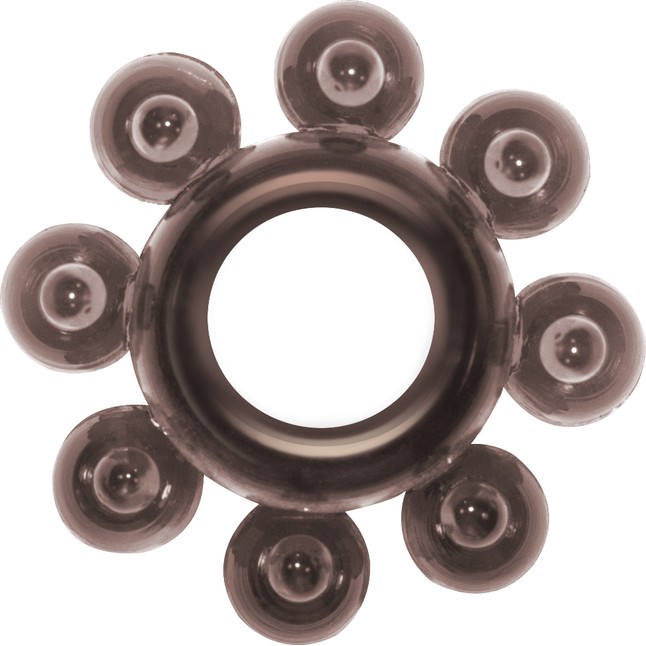 Чёрное эрекционное кольцо Rings Bubbles - Rings!