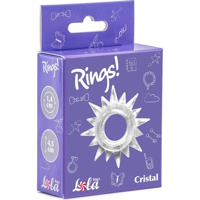 Прозрачное эрекционное кольцо Rings Cristal - Rings!. Фотография 2.