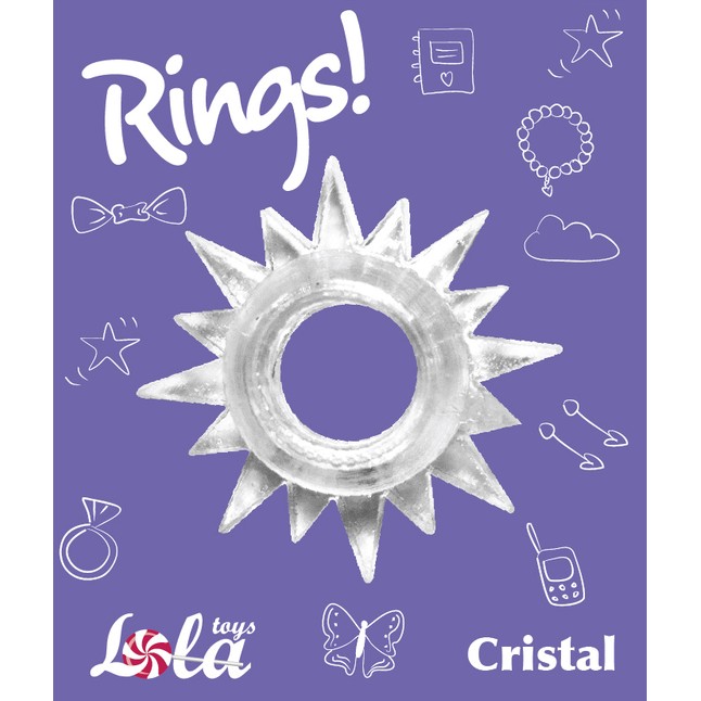 Прозрачное эрекционное кольцо Rings Cristal - Rings!. Фотография 3.