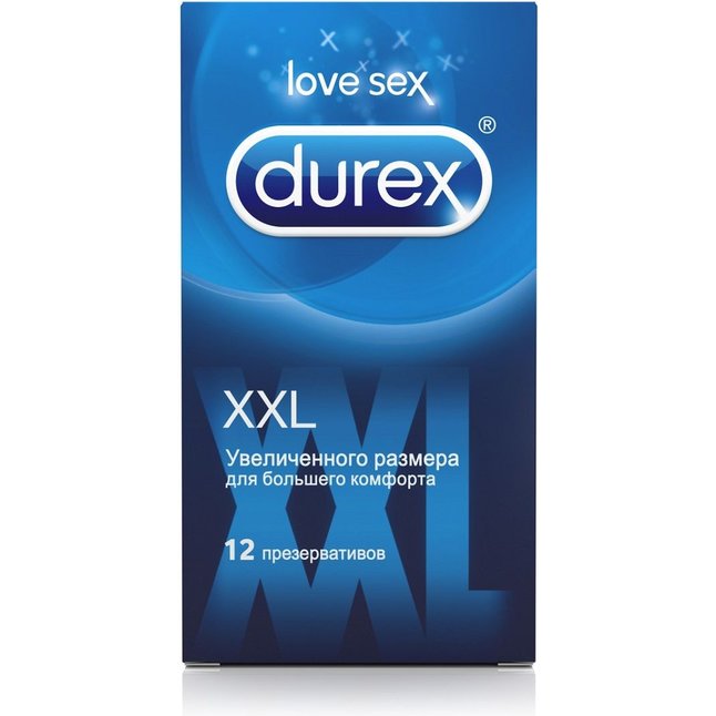 Презервативы увеличенного размера Durex XXL - 12 шт