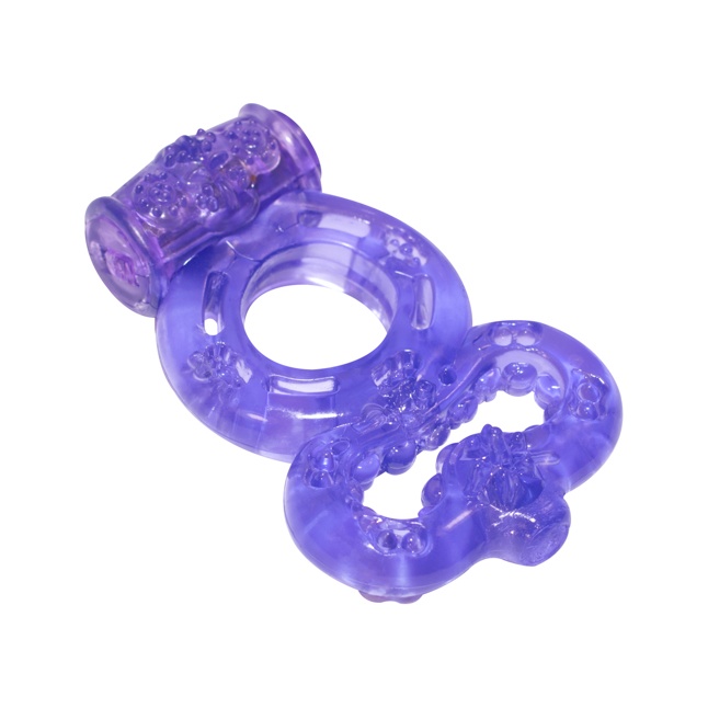 Фиолетовое эрекционное кольцо Rings Treadle с подхватом - Rings!. Фотография 2.