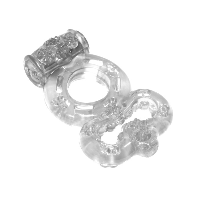 Прозрачное эрекционное кольцо Rings Treadle с подхватом - Rings!. Фотография 2.