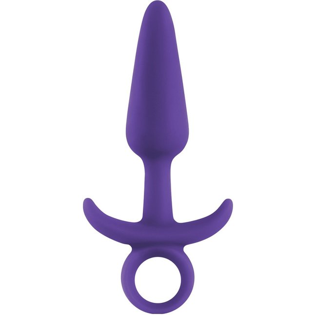 Фиолетовая анальная пробка с держателем INYA Prince Small - 11,4 см - INYA