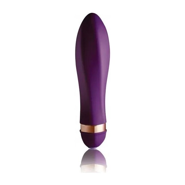 Фиолетовый закрученный мини-вибратор Twister - 14 см. Фотография 3.