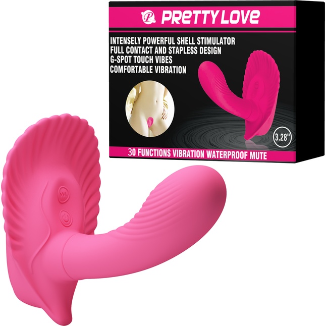 Розовый вибростимулятор для ношения - для массажа точки G и клитора - Pretty Love. Фотография 2.