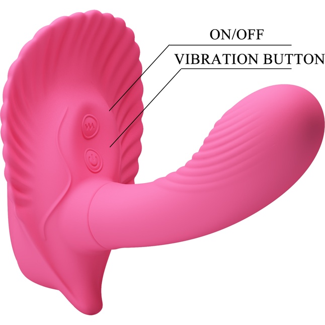 Розовый вибростимулятор для ношения - для массажа точки G и клитора - Pretty Love. Фотография 7.