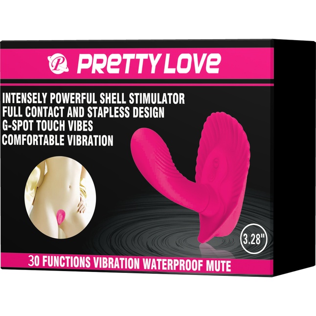 Розовый вибростимулятор для ношения - для массажа точки G и клитора - Pretty Love. Фотография 9.