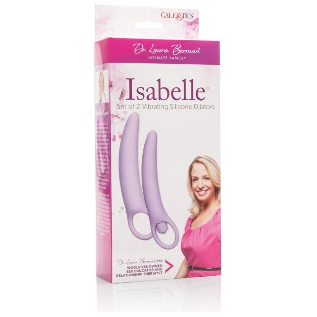 Набор силиконовых расширителей Dr. Laura Berman Isabelle Set of 2 Vibrating Silicone Dilators - Dr. Laura Berman Collection. Фотография 2.