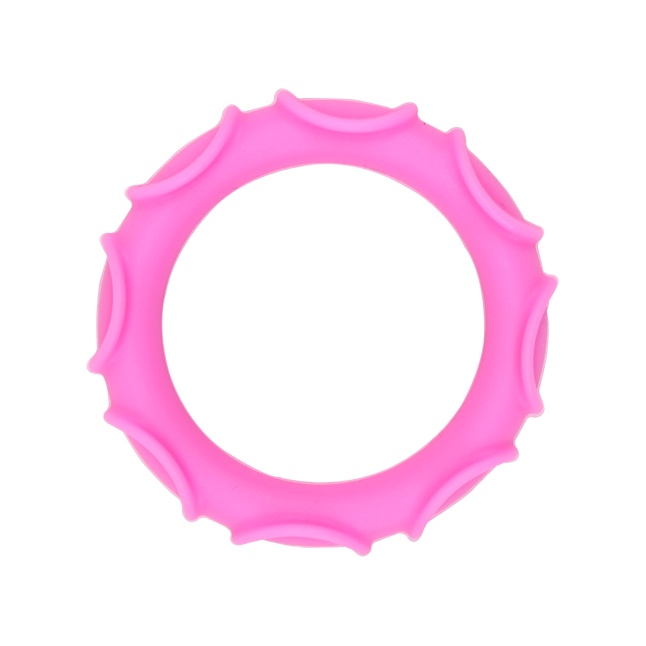 Розовое эрекционное кольцо из силикона Octopus Ring - M-Mello. Фотография 3.