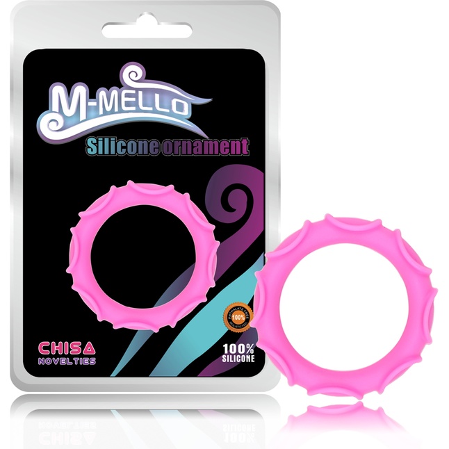 Розовое эрекционное кольцо из силикона Octopus Ring - M-Mello