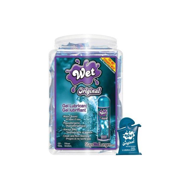 Лубрикант Wet Original объемом 10 мл. - 120 шт. Фотография 2.