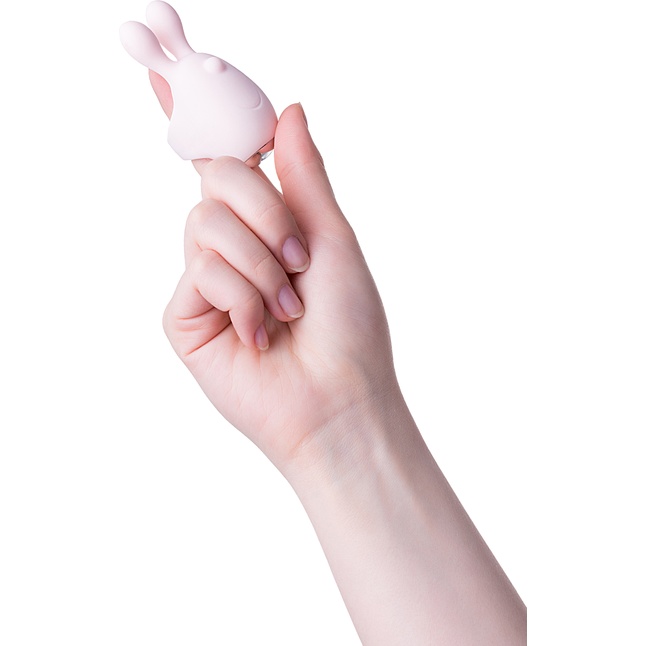Нежно-розовая вибронасадка на палец DUTTY. Фотография 2.