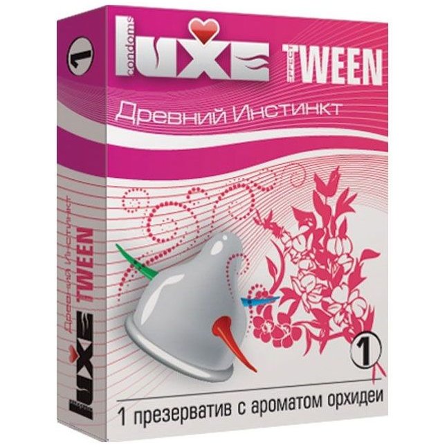 Презерватив Luxe Tween Древний инстинкт с ароматом орхидеи - 1 шт - Tween
