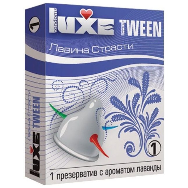 Презерватив Luxe Tween Лавина страсти с ароматом лаванды - 1 шт - Tween