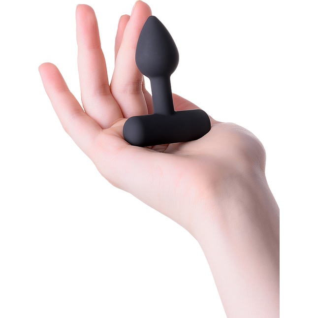Чёрная анальная мини-вибровтулка Erotist Shaft - 7 см. Фотография 2.