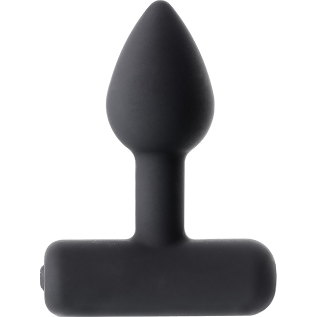 Чёрная анальная мини-вибровтулка Erotist Shaft - 7 см. Фотография 4.