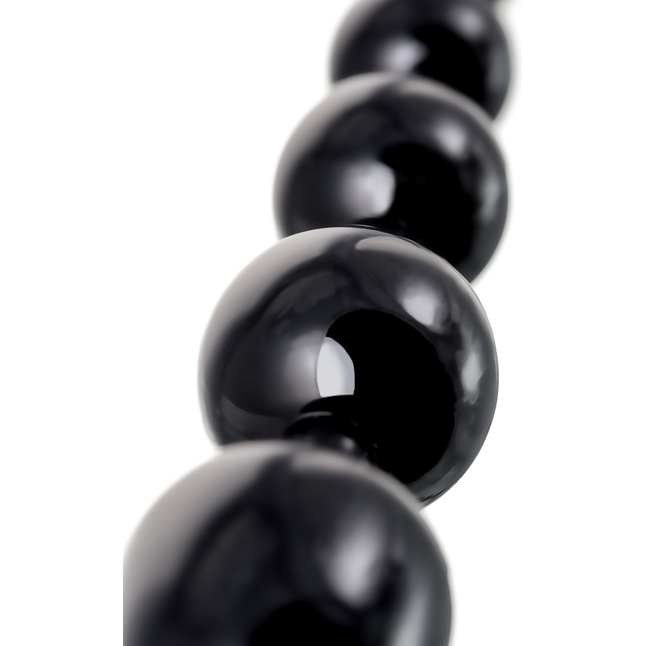 Черная анальная цепочка A-toys - 28,3 см. Фотография 6.