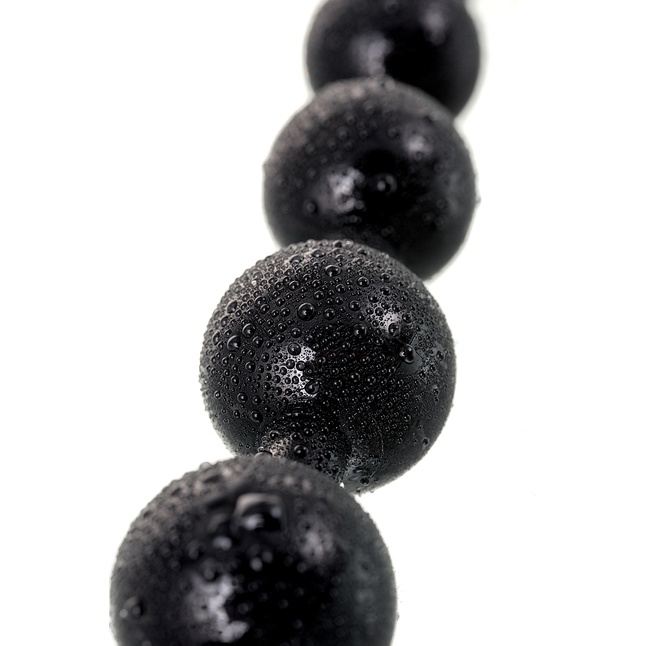 Черная анальная цепочка A-toys - 28,3 см. Фотография 10.