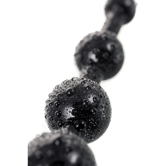 Анальная цепочка черного цвета A-toys - 19,8 см. Фотография 9.