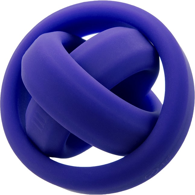 Набор из 3 фиолетовых эрекционных колец A-Toys. Фотография 3.