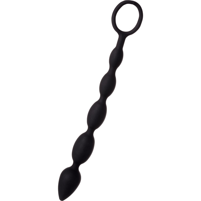 Черная анальная цепочка A-toys - 27,6 см