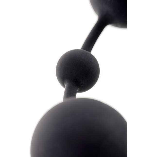 Черная анальная цепочка A-toys с шариками - 35,9 см. Фотография 6.
