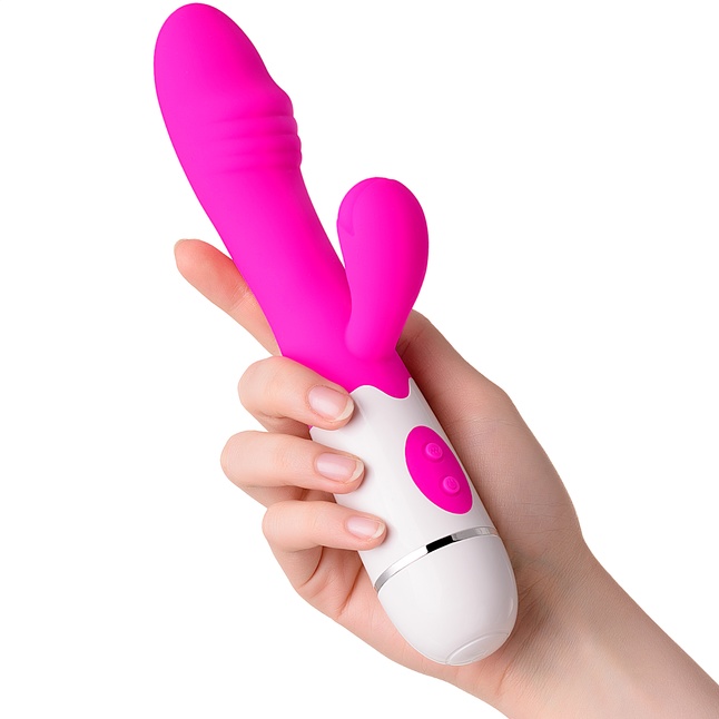 Розовый вибратор A-Toys Nixy - 23 см. Фотография 2.