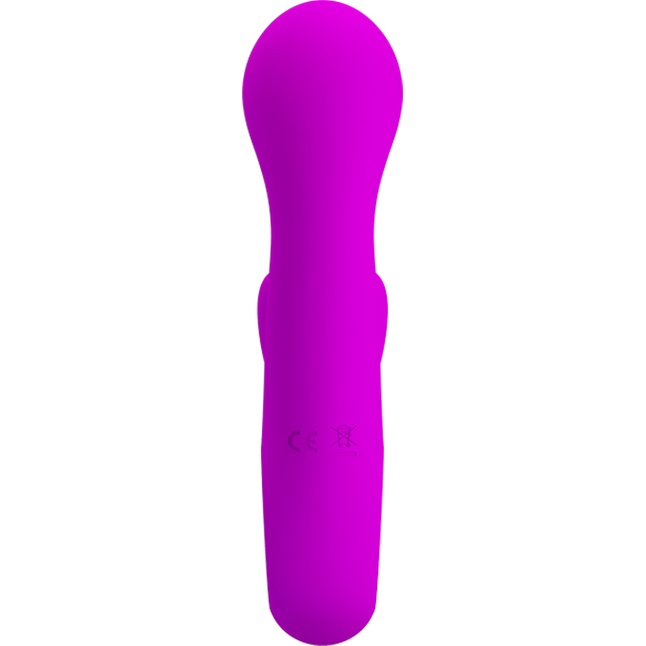 Фиолетовый вибратор Valentine с клиторальным отростком - 15,4 см - Pretty Love. Фотография 3.