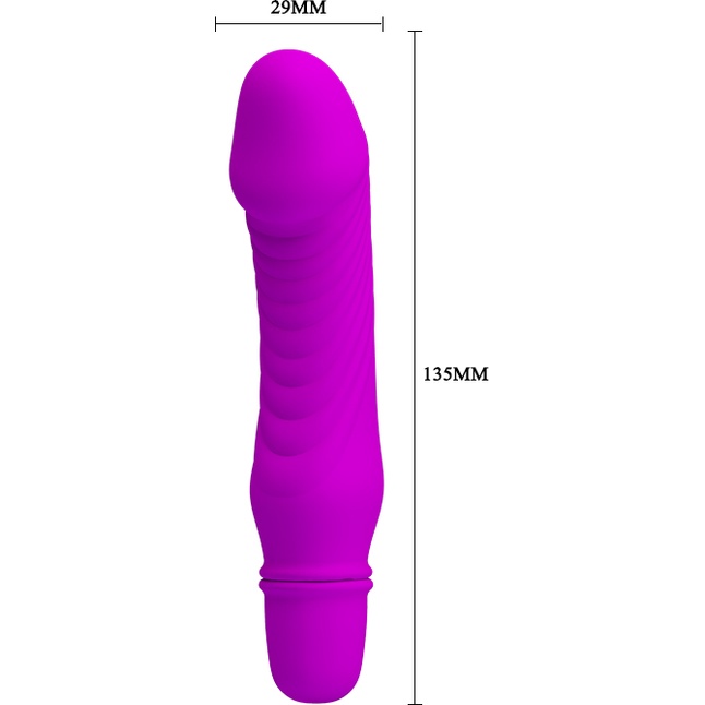 Фиолетовый мини-вибратор Stev -13,5 см - Pretty Love. Фотография 7.