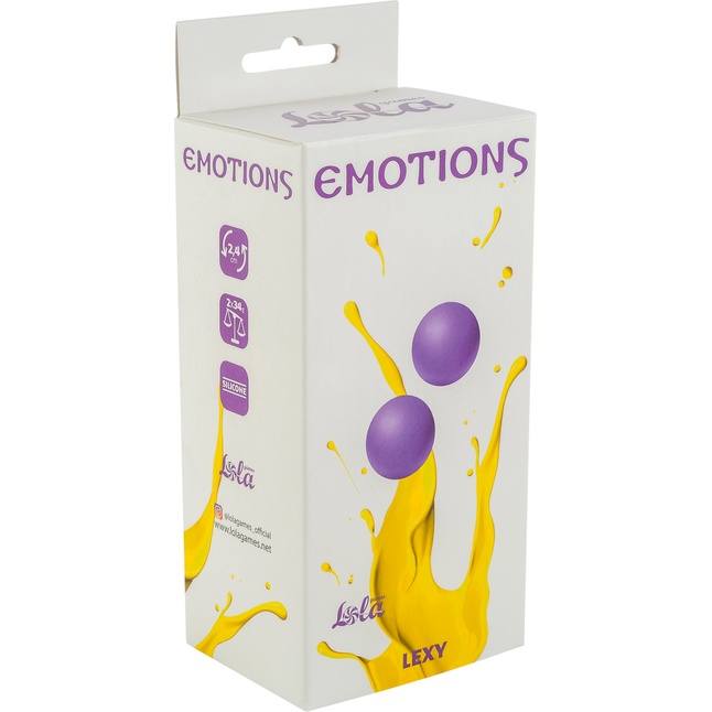 Фиолетовые вагинальные шарики без сцепки Emotions Lexy Small - Emotions. Фотография 2.