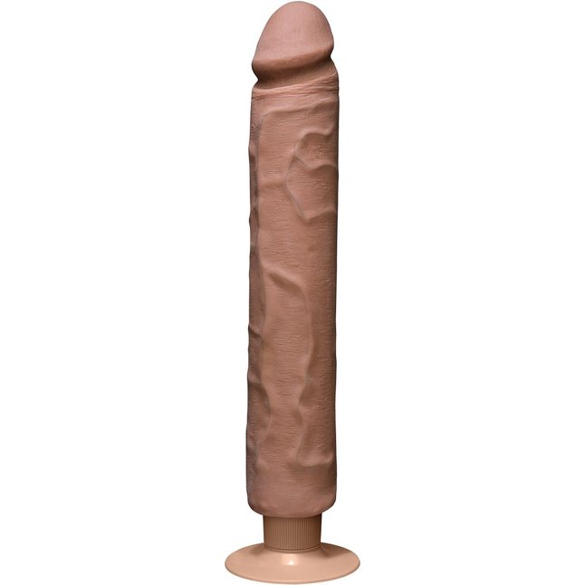 Вибратор-мулат The Realistic Cock ULTRASKYN Without Balls Vibrating 12” - 33,5 см - The Realistic Cock