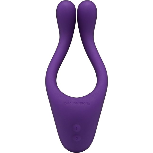 Фиолетовый вибромассажер для пар TRYST Multi Erogenous Zone Massager. Фотография 3.