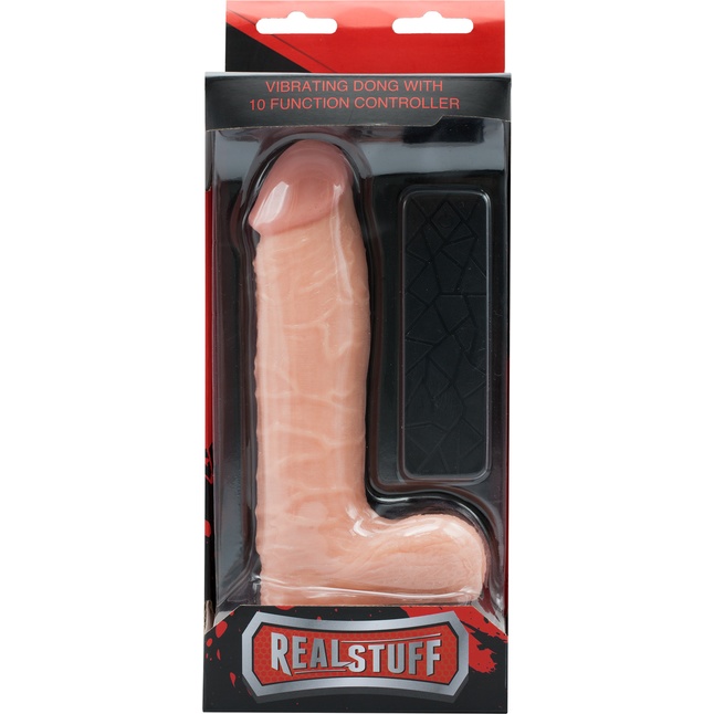 Телесный вибратор-реалистик REALSTUFF 7INCH DONG - 18 см - RealStuff. Фотография 2.