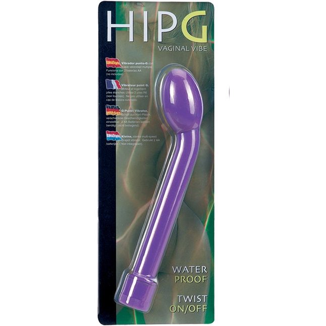 Фиолетовый вибростимулятор для G-точки HIP-G - 18,5 см. Фотография 3.